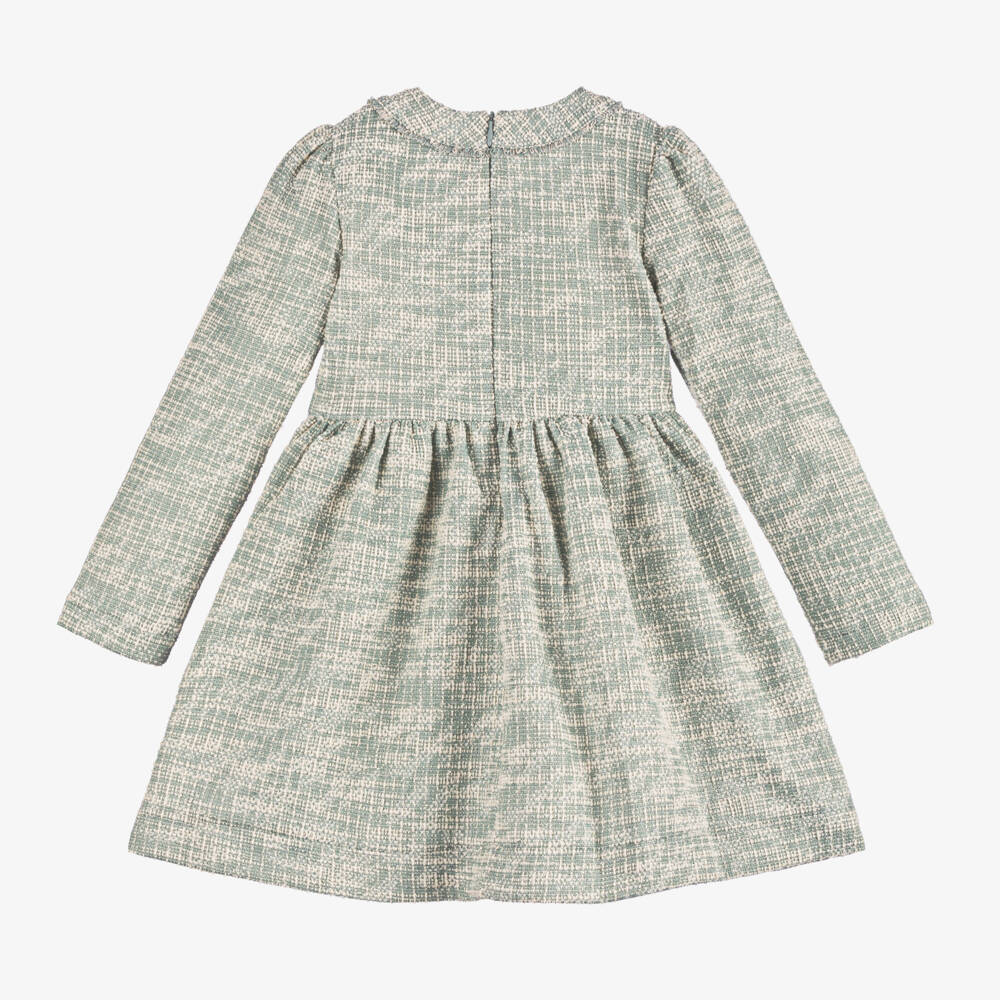 Mayoral-Girls Pale Tweed Jersey Gown | Childrensalon Outlet