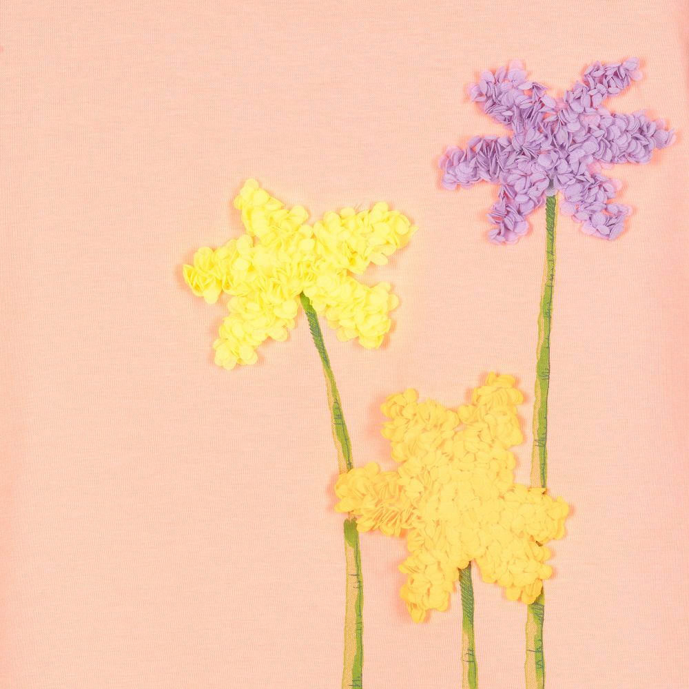 مايورال-فستان قطن جيرسي لون زهري خوخي | Childrensalon Outlet