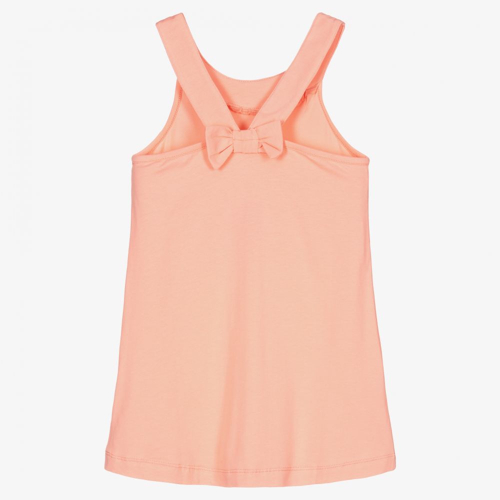 مايورال-فستان قطن جيرسي لون زهري خوخي | Childrensalon Outlet