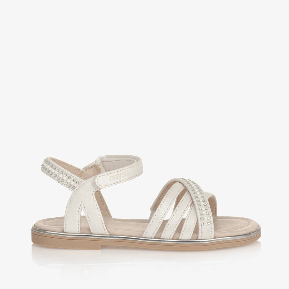 White velcro sandals sales