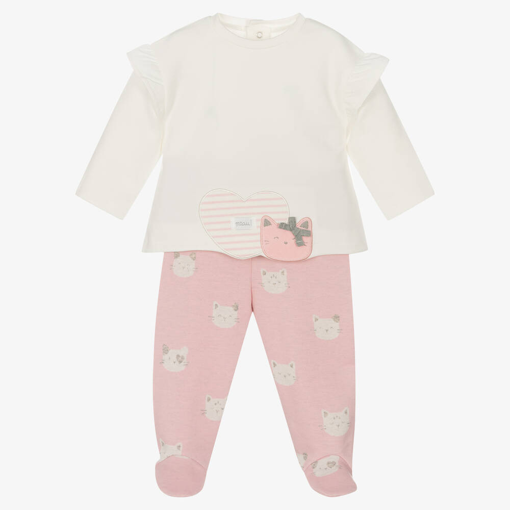 Mayoral Newborn - Топ и розовые штанишки для девочек | Childrensalon