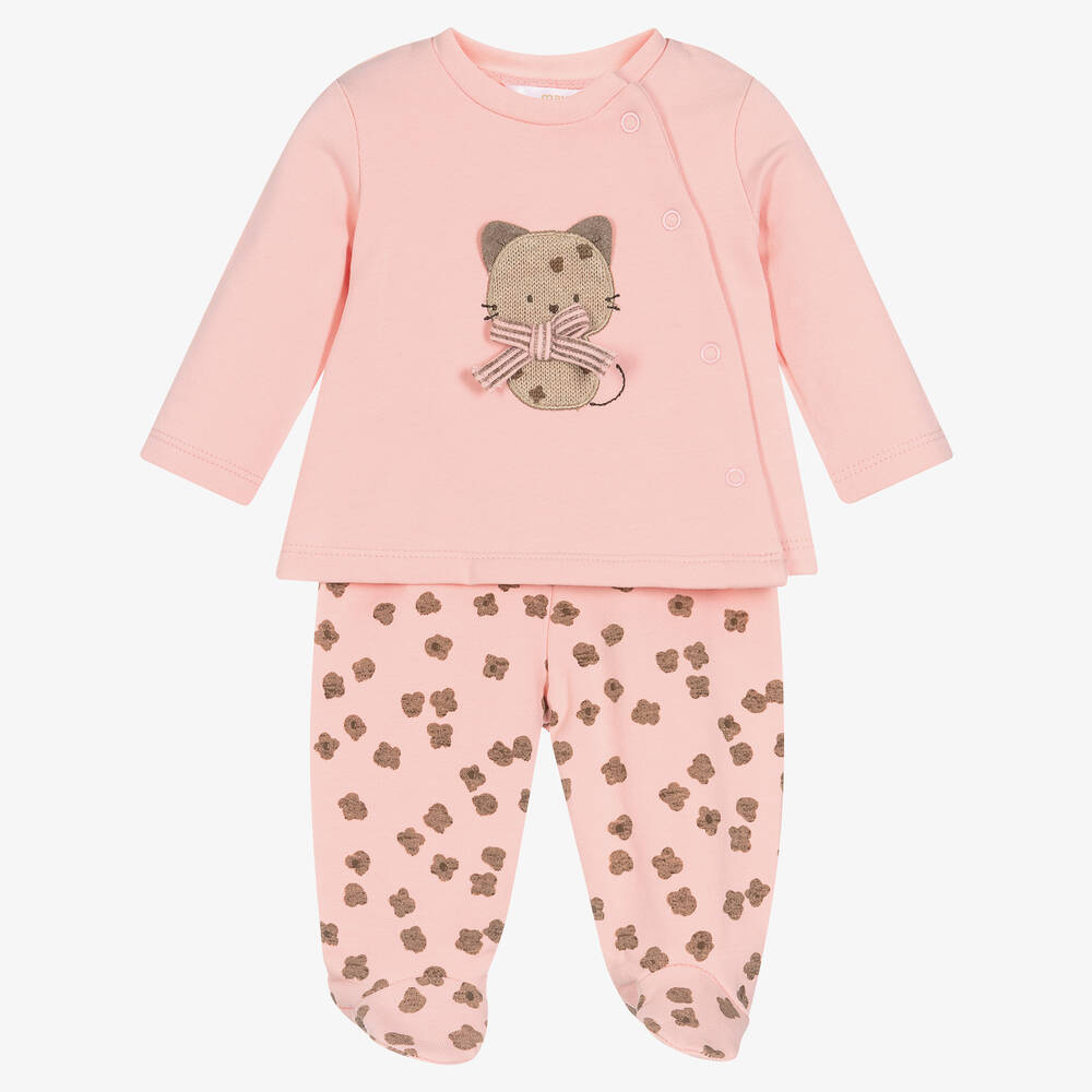 Mayoral Newborn - Розовый топ и штанишки для девочек | Childrensalon