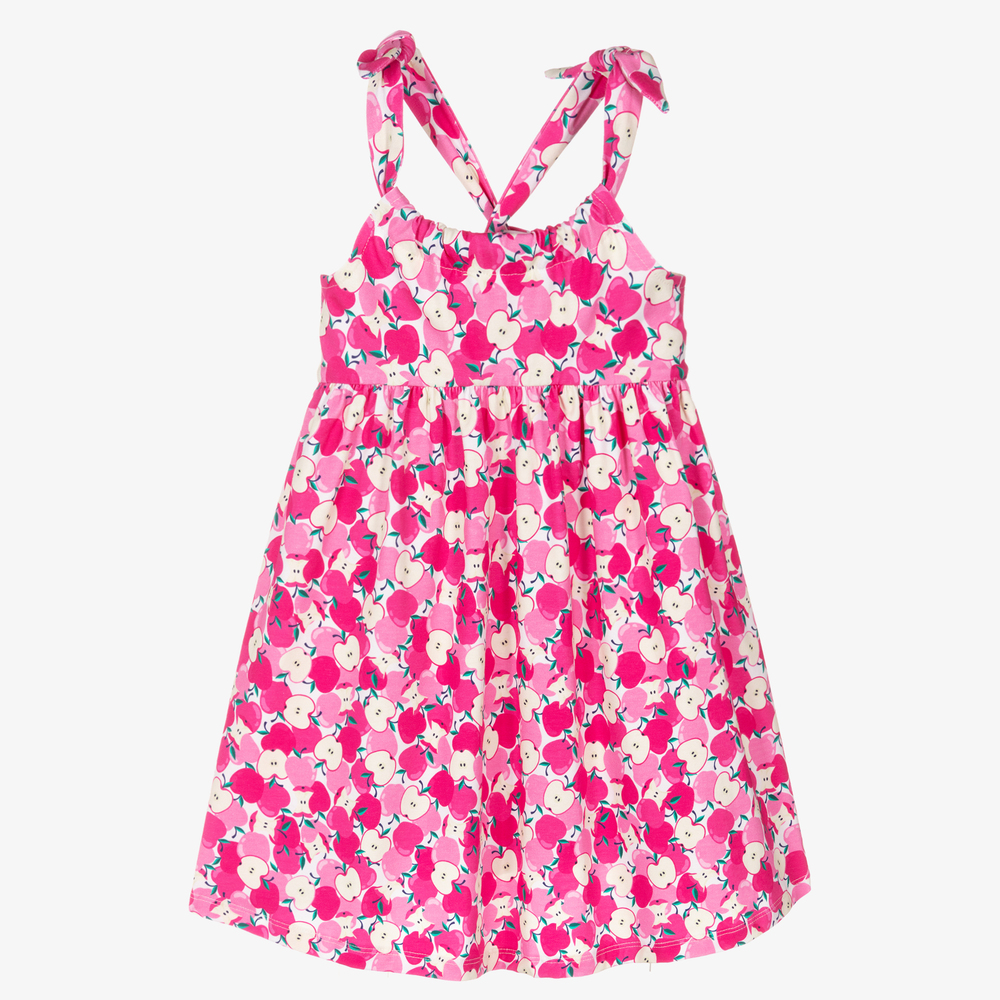 Mayoral - Розовое платье с яблоками для девочек | Childrensalon