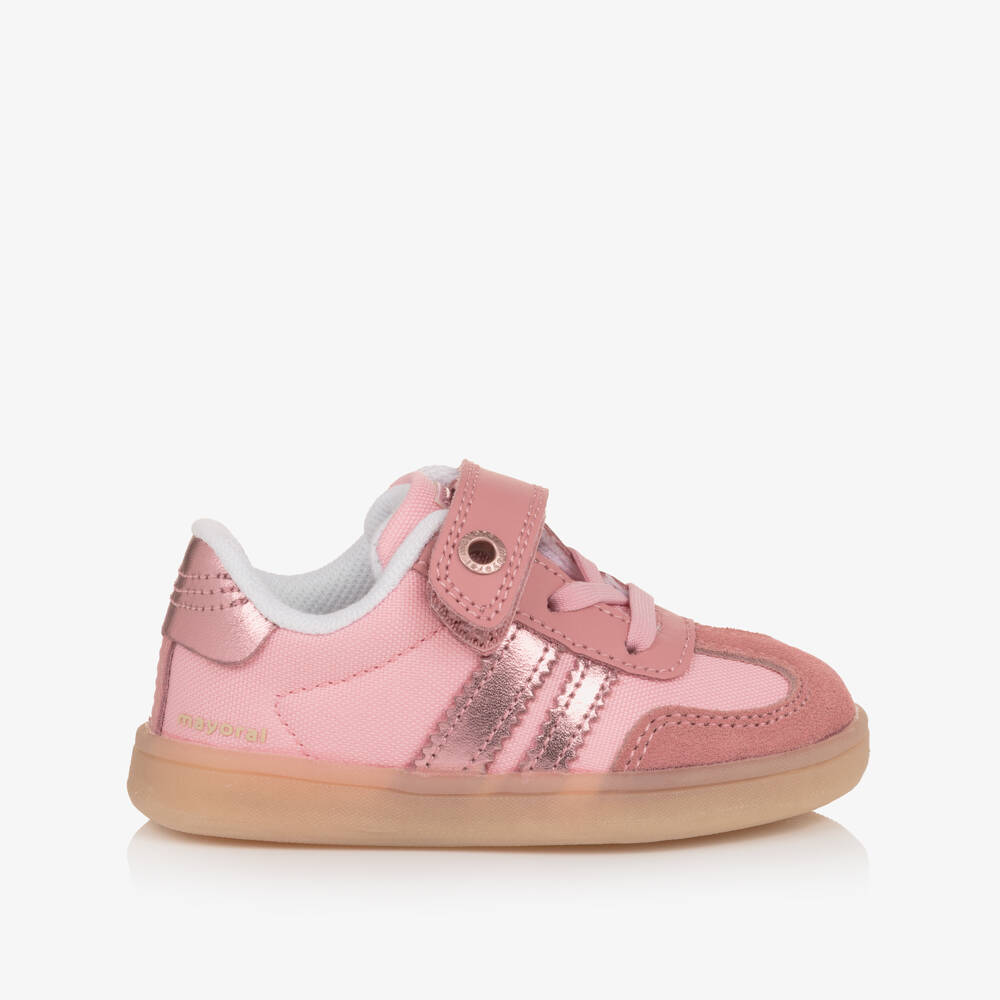 Mayoral-Girls Pink & Beige Sports Shoes | Childrensalon Outlet