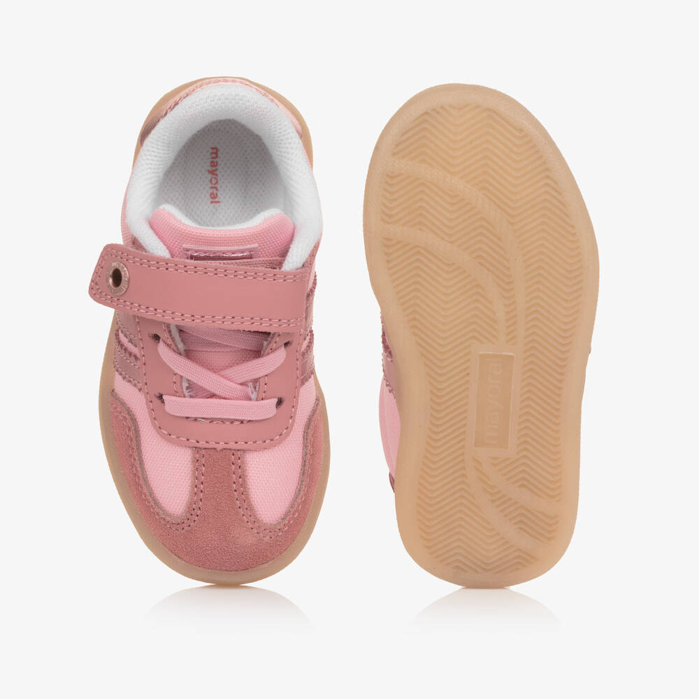 Mayoral-Girls Pink & Beige Sports Shoes | Childrensalon Outlet