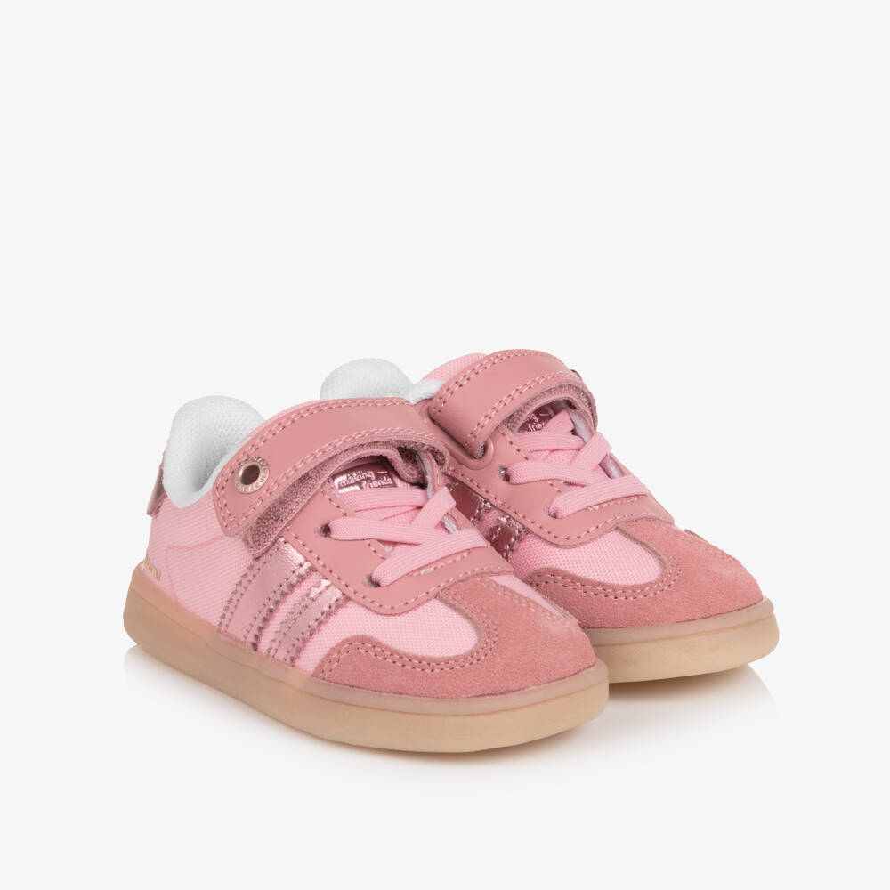 Mayoral-Girls Pink & Beige Sports Shoes | Childrensalon Outlet