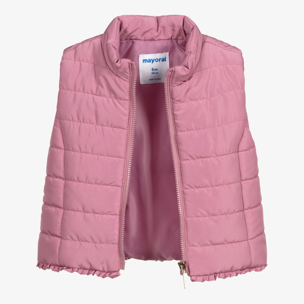 Mayoral-طقم ليغنغز أطفال بناتي جيرسي لون زهري وكحلي | Childrensalon Outlet