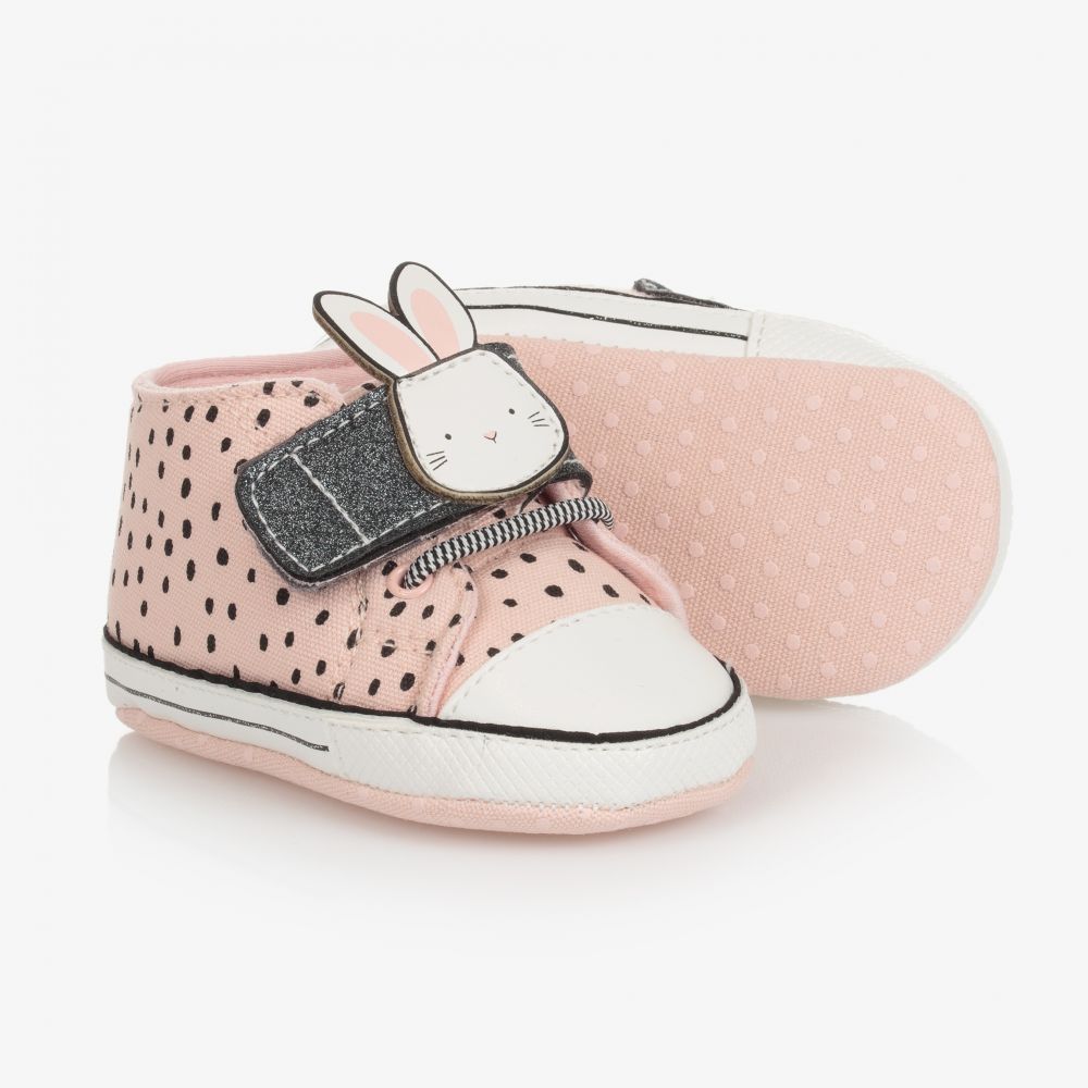 Mayoral Newborn - Girls Pink Bunny Pre-Walkers | Childrensalon