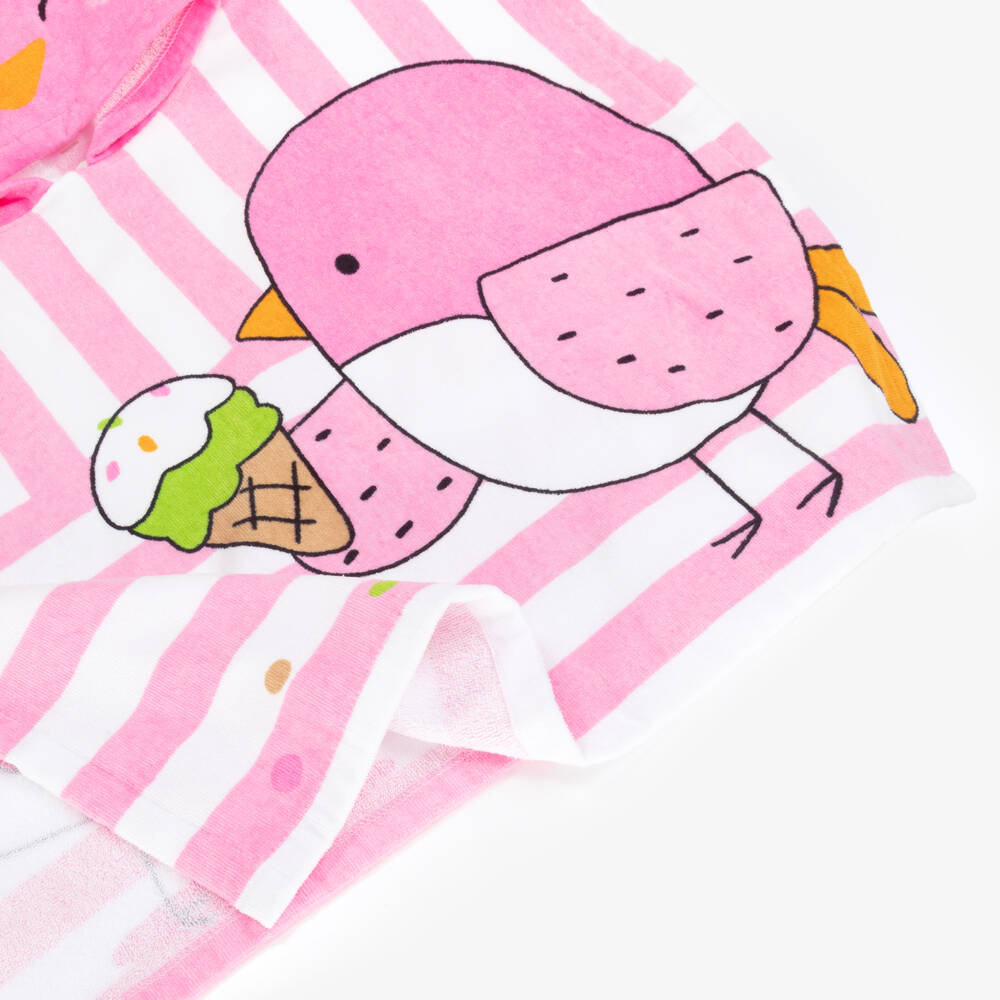Mayoral Newborn-Girls Pink Candy Stripe Poncho Towel | Childrensalon Outlet