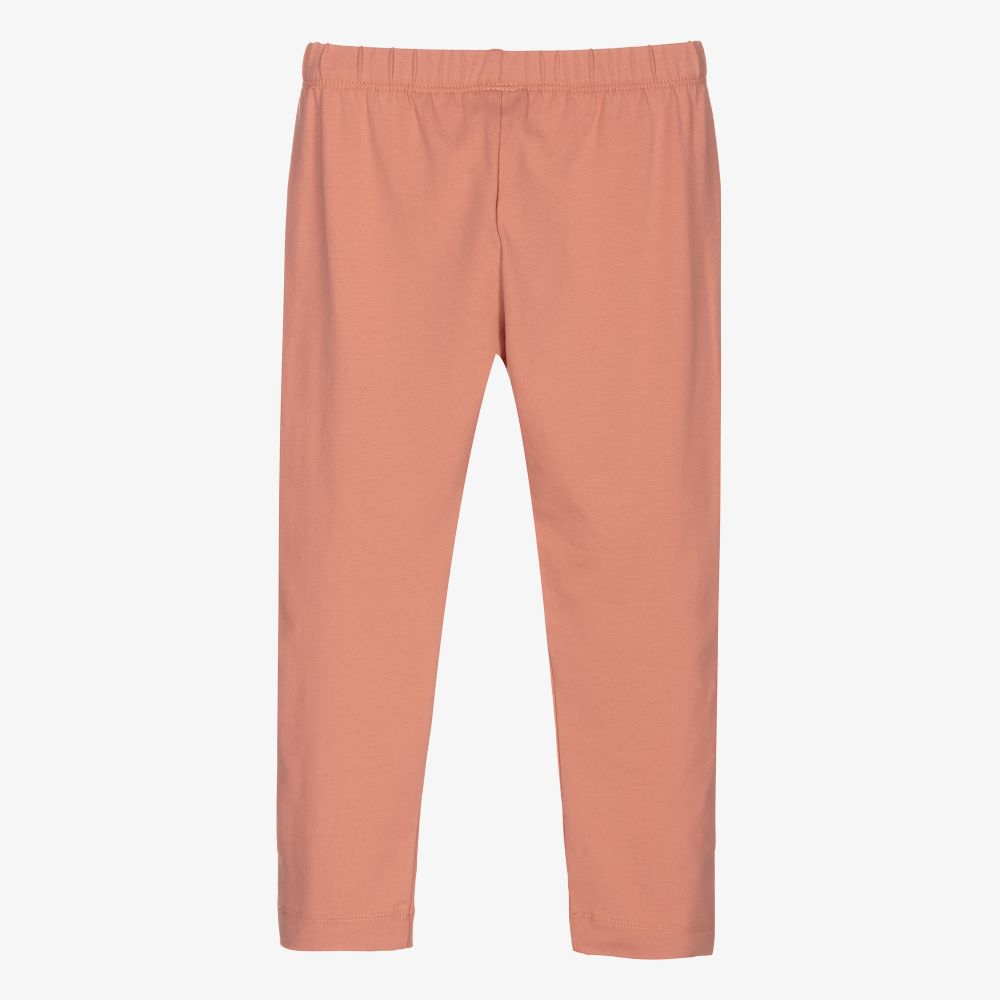 مايورال-ليغنغز قطن جيرسي مستدام لون زهري مرجاني للبنات | Childrensalon Outlet