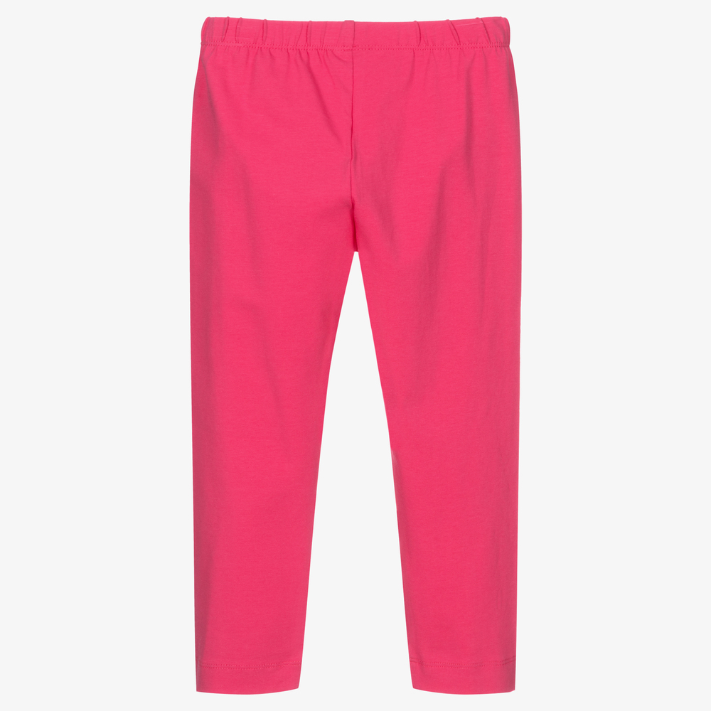 مايورال-ليغنغز قطن جيرسي مستدام لون زهري فيوشيا للبنات | Childrensalon Outlet