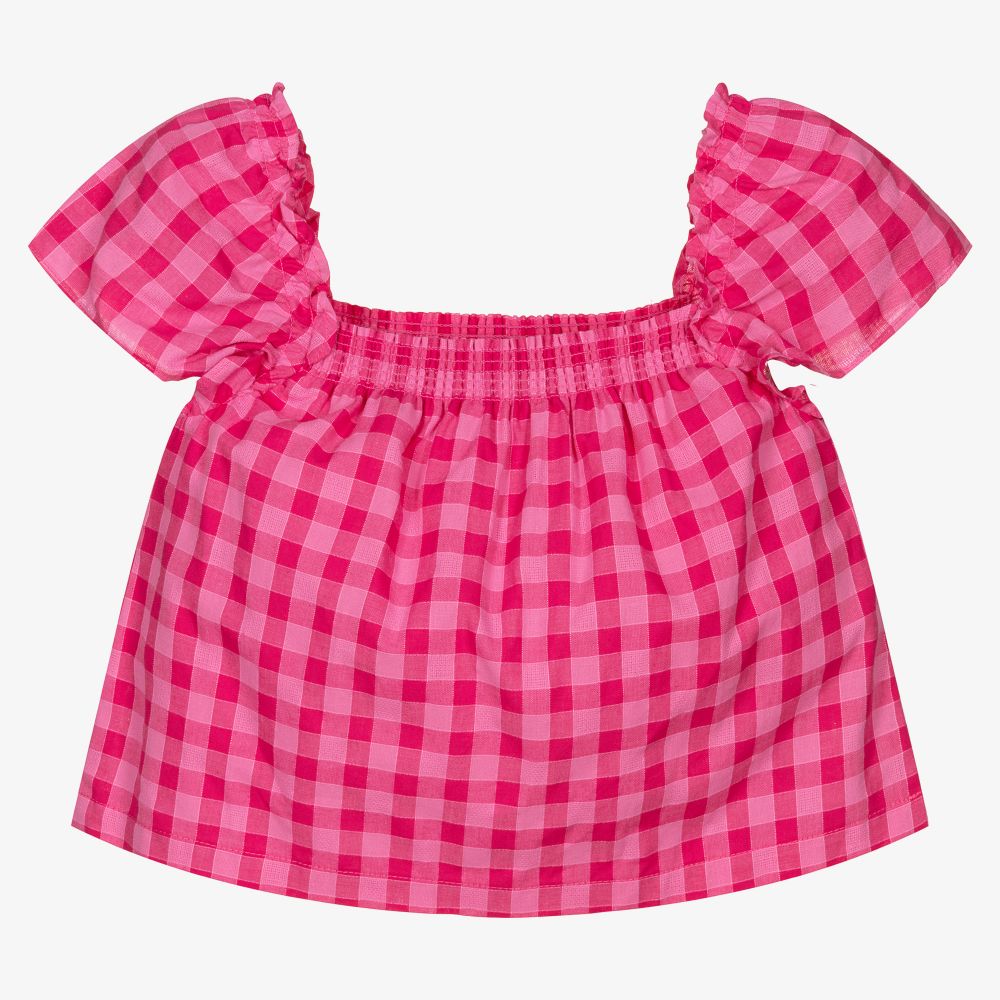 Mayoral-بلوز قطن لون زهري للبنات | Childrensalon Outlet