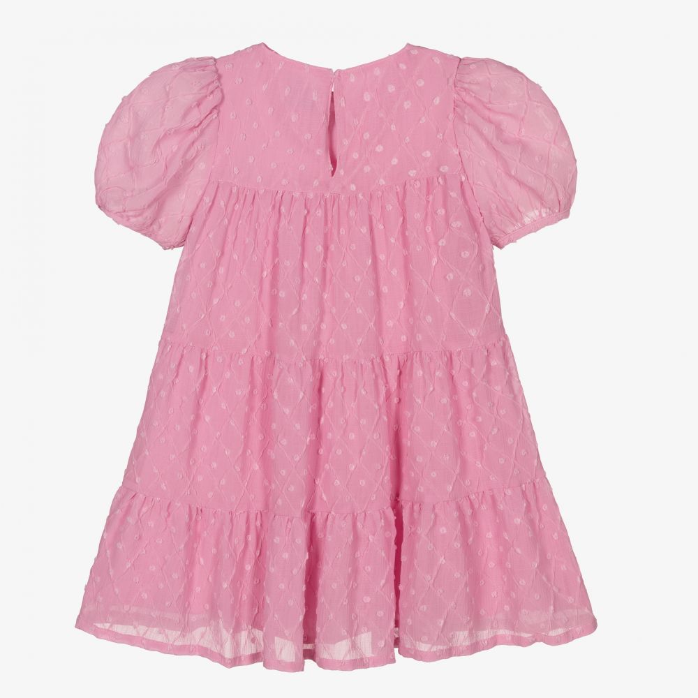 Mayoral-فستان بلوميتي شيفون لون زهري | Childrensalon Outlet