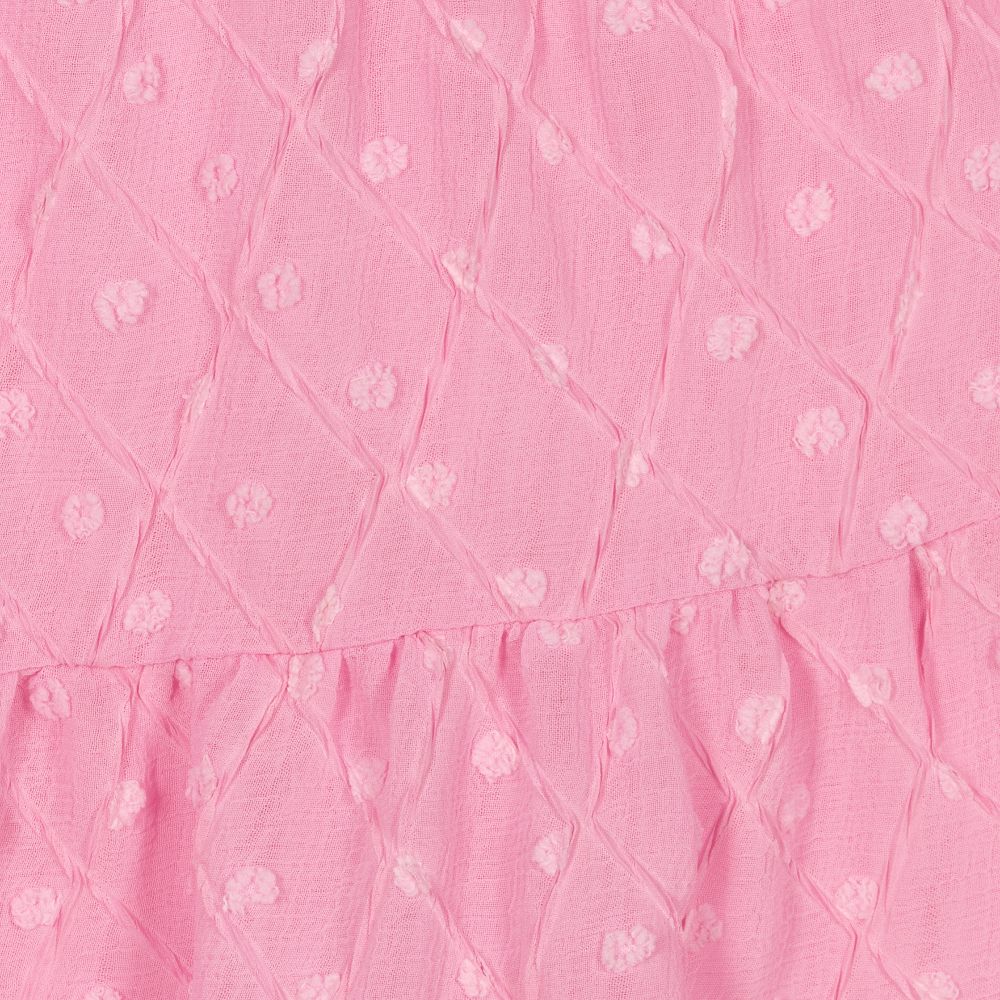 Mayoral-فستان بلوميتي شيفون لون زهري | Childrensalon Outlet