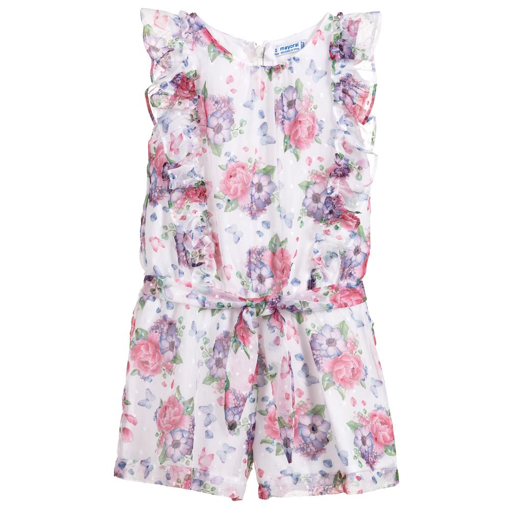 Girls pink playsuit