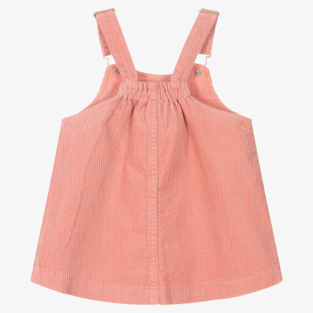 مايورال-فستان أطفال بناتي قطن كوردروي لون زهري | Childrensalon Outlet