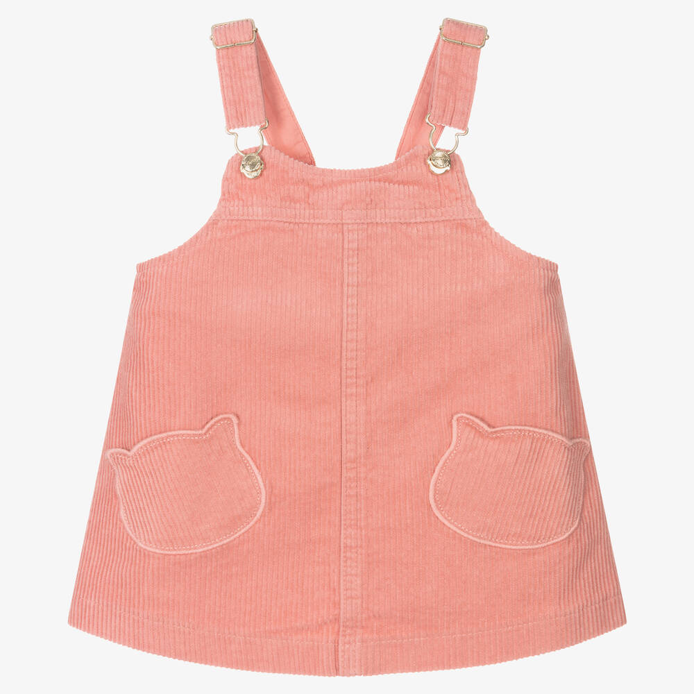 Mayoral - Girls Pink Corduroy Dress  | Childrensalon