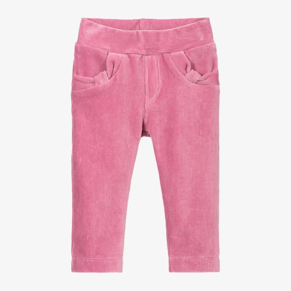 Mayoral - Girls Pink Corduroy Trousers | Childrensalon