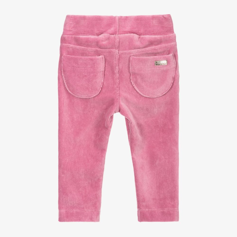 Mayoral-Girls Pink Corduroy Trousers | Childrensalon Outlet
