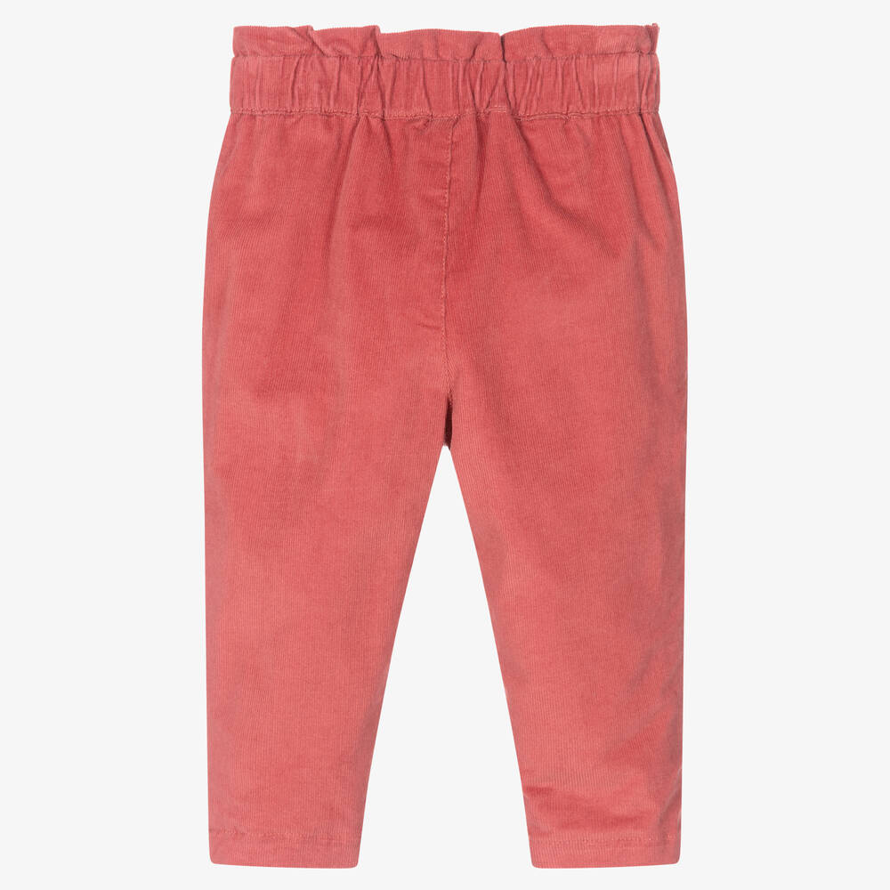 Mayoral-Girls Pink Corduroy Trousers | Childrensalon Outlet