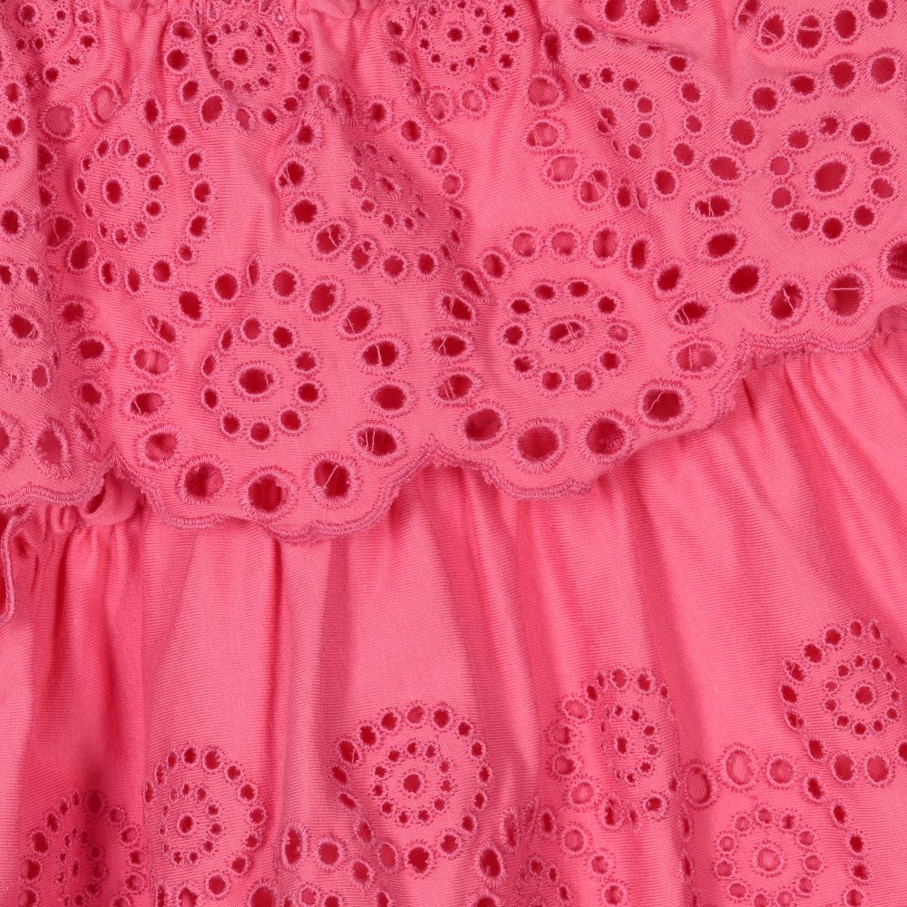 Mayoral-Розовая хлопковая блузка для девочек | Childrensalon Outlet