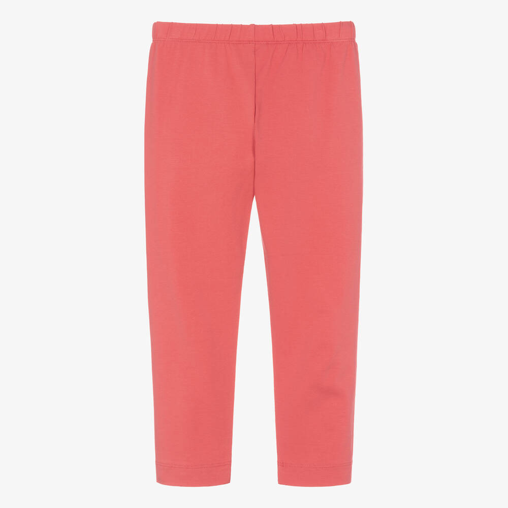 Mayoral-Girls Pink Cotton Cropped Leggings | Childrensalon Outlet