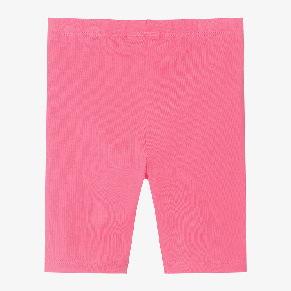 Mayoral-Girls Pink Cotton Cropped Leggings | Childrensalon Outlet