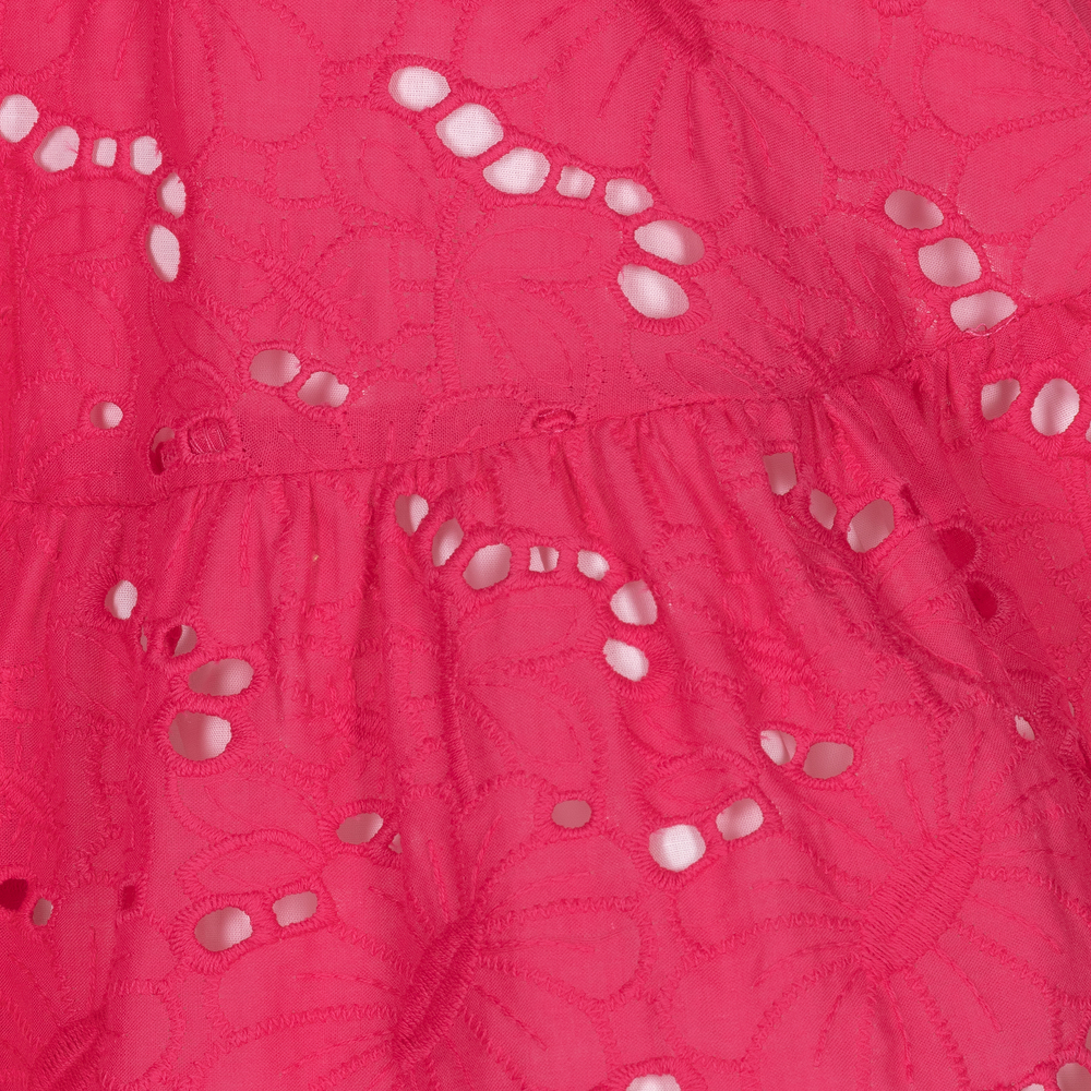 Mayoral-Розовое хлопковое платье для девочек | Childrensalon Outlet