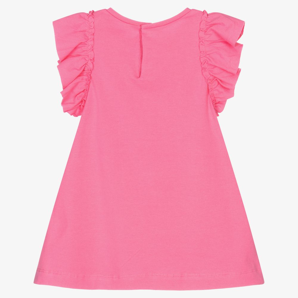 Mayoral-Girls Pink Cotton Dress | Childrensalon Outlet
