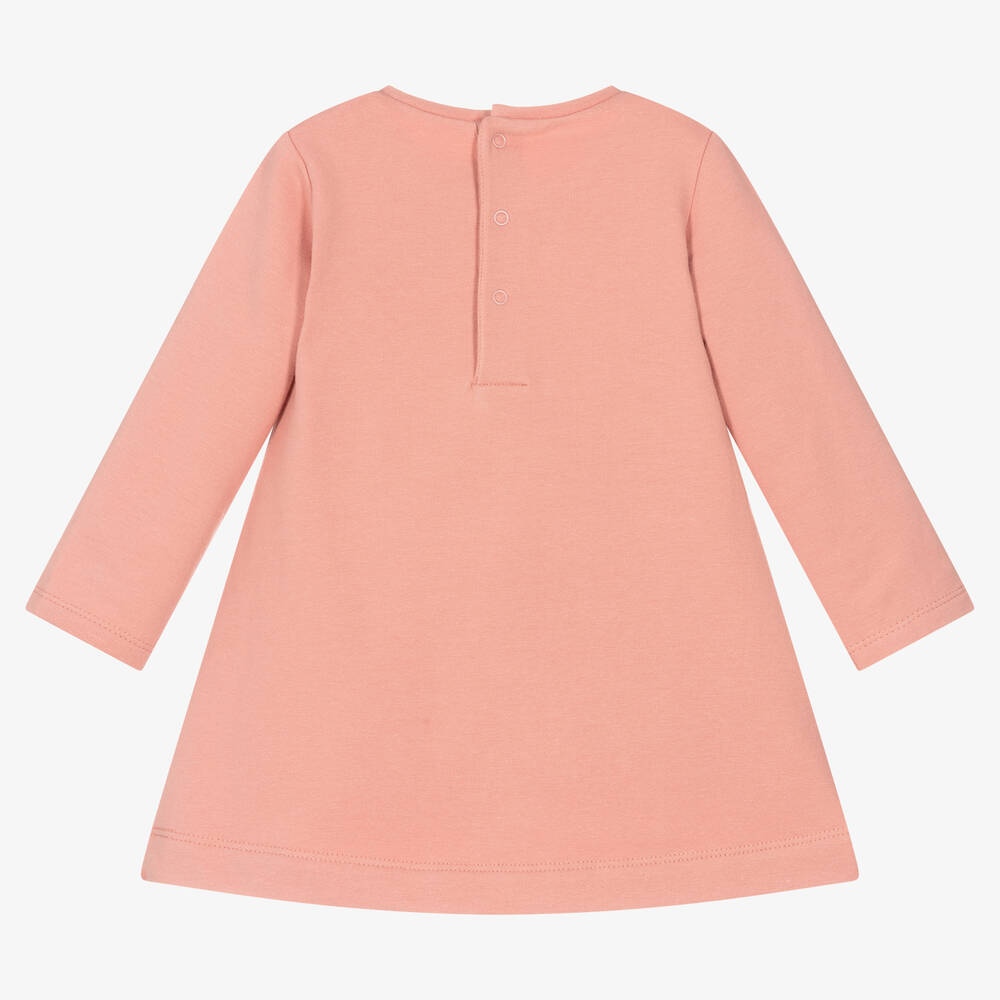 Mayoral-Girls Pink Cotton Dress  | Childrensalon Outlet