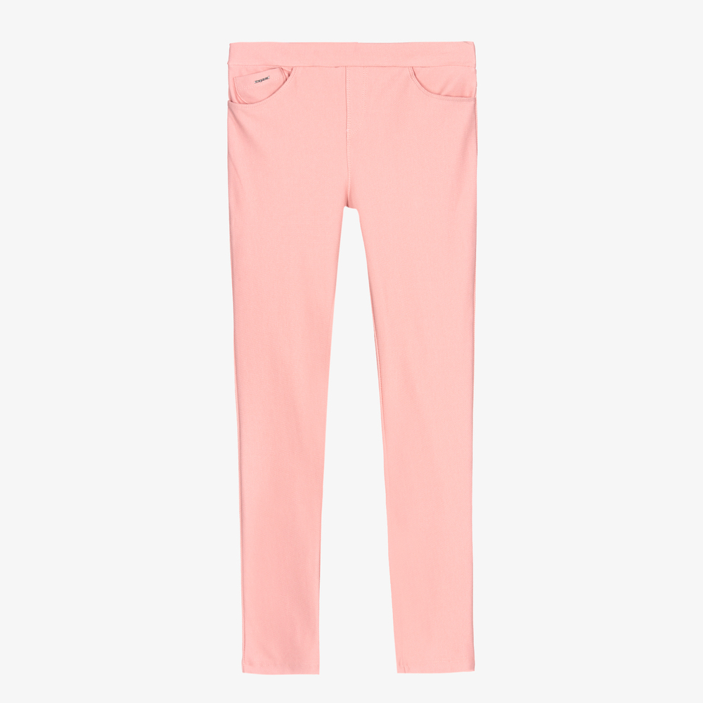 Mayoral - Girls Pink Cotton Jeggings