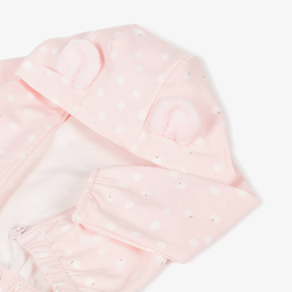 Mayoral Newborn-Girls Pink Cotton Jogger Set | Childrensalon Outlet