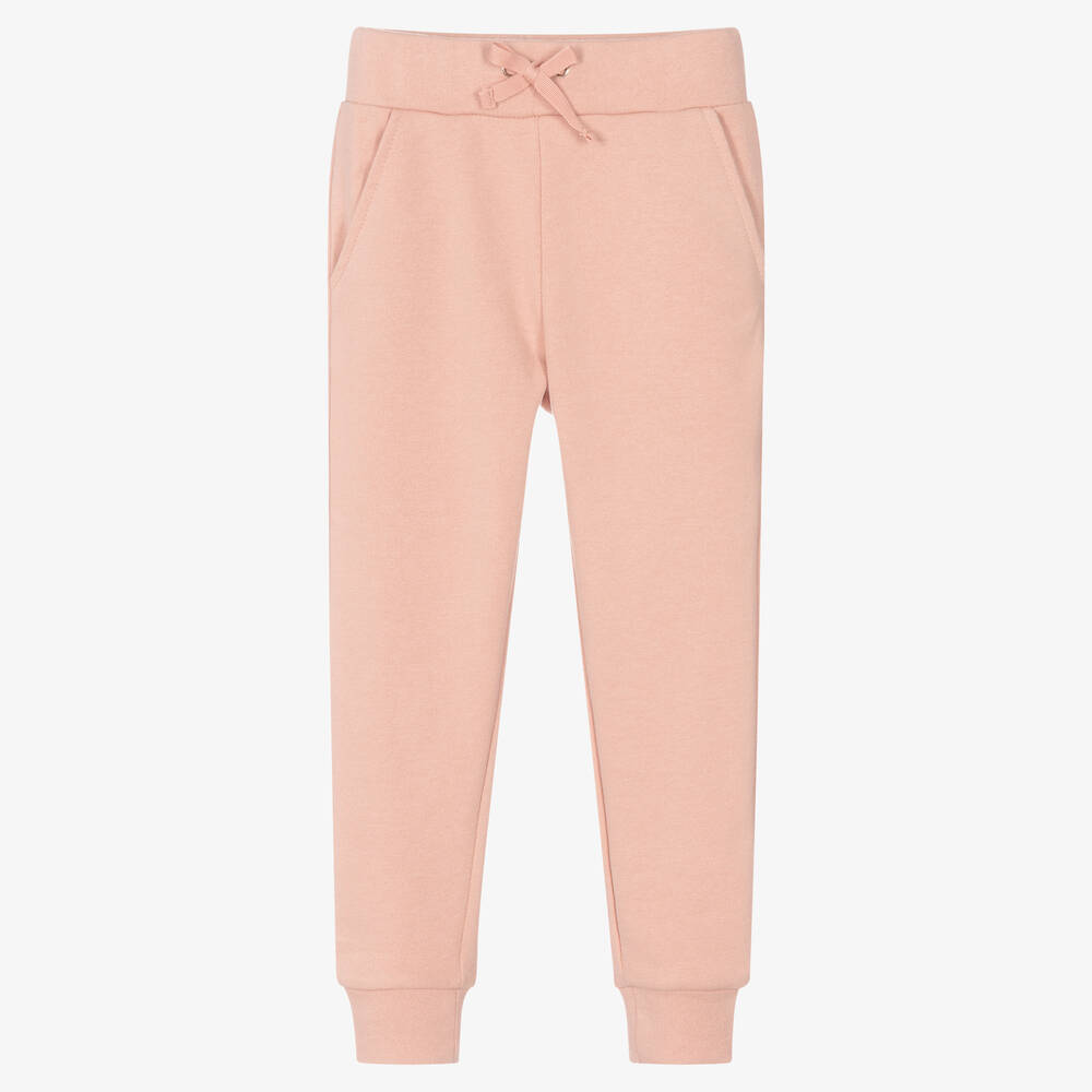 Mayoral-Girls Pink Cotton Joggers | Childrensalon Outlet