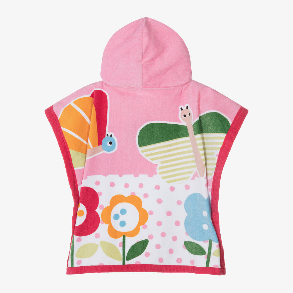 Mayoral Newborn-Girls Pink Cotton Ladybird Poncho Towel | Childrensalon Outlet
