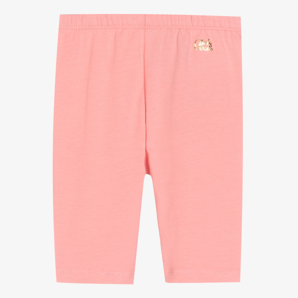 Mayoral - Girls Pink Cotton Leggings | Childrensalon