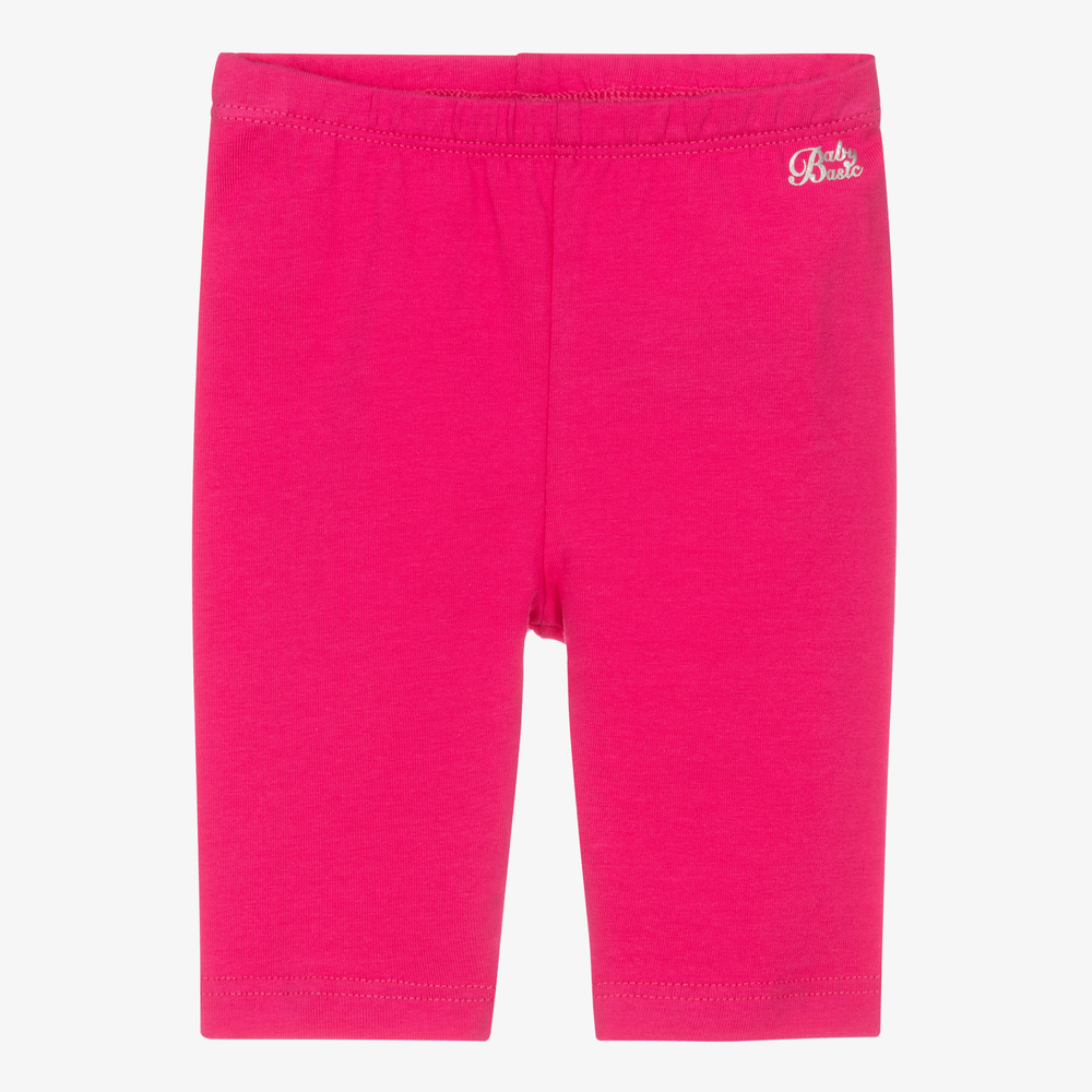 Mayoral-Girls Pink Cotton Leggings | Childrensalon Outlet