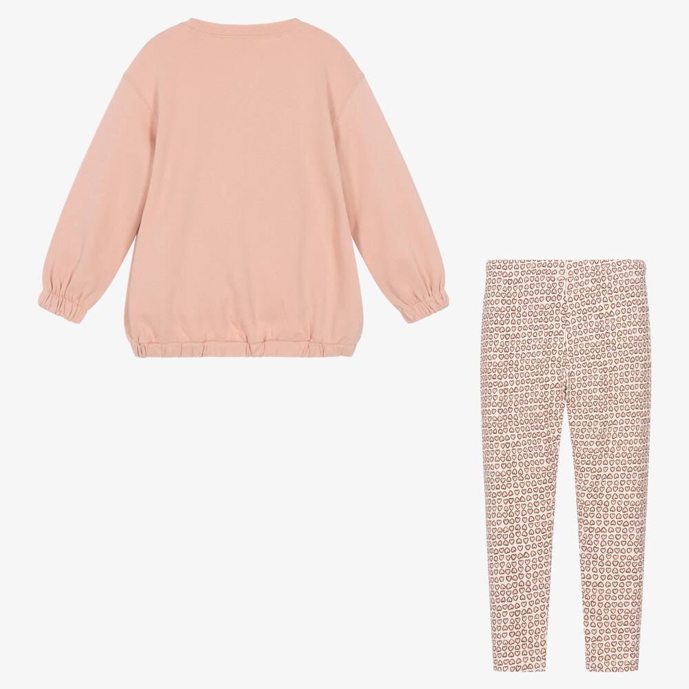 Mayoral-طقم ليقنز قطن لون زهري للبنات | Childrensalon Outlet