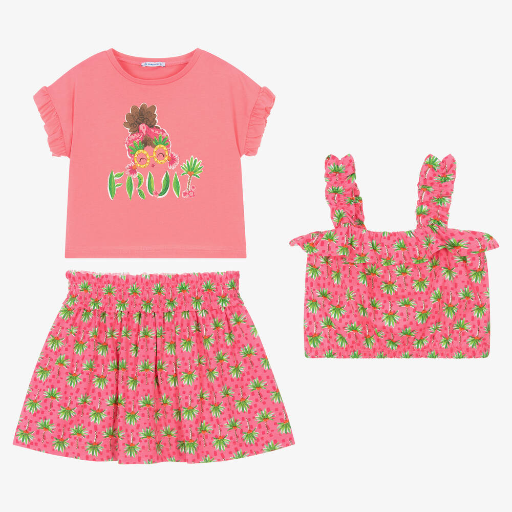 Mayoral - Girls Three Piece Skirt Set main image 0