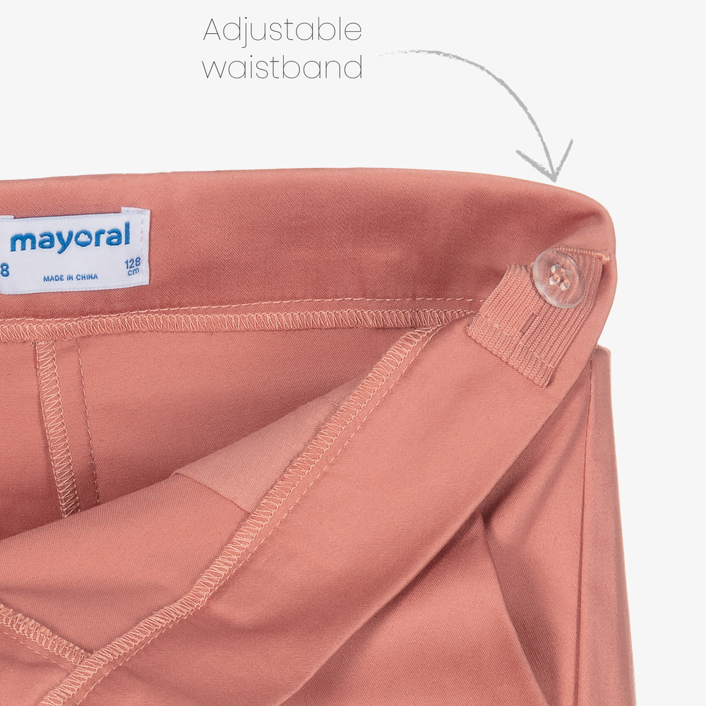 Mayoral-Girls Pink Cotton Shorts | Childrensalon Outlet