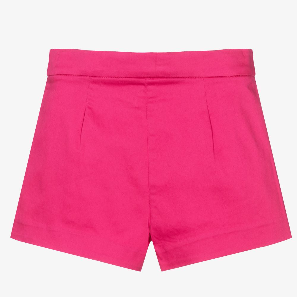 Mayoral - Girls Pink Cotton Shorts | Childrensalon Outlet