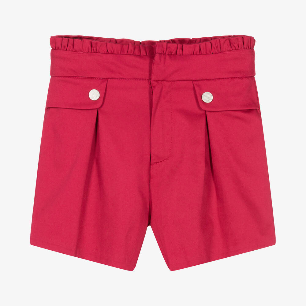 Mayoral - Girls Pink Cotton Shorts | Childrensalon