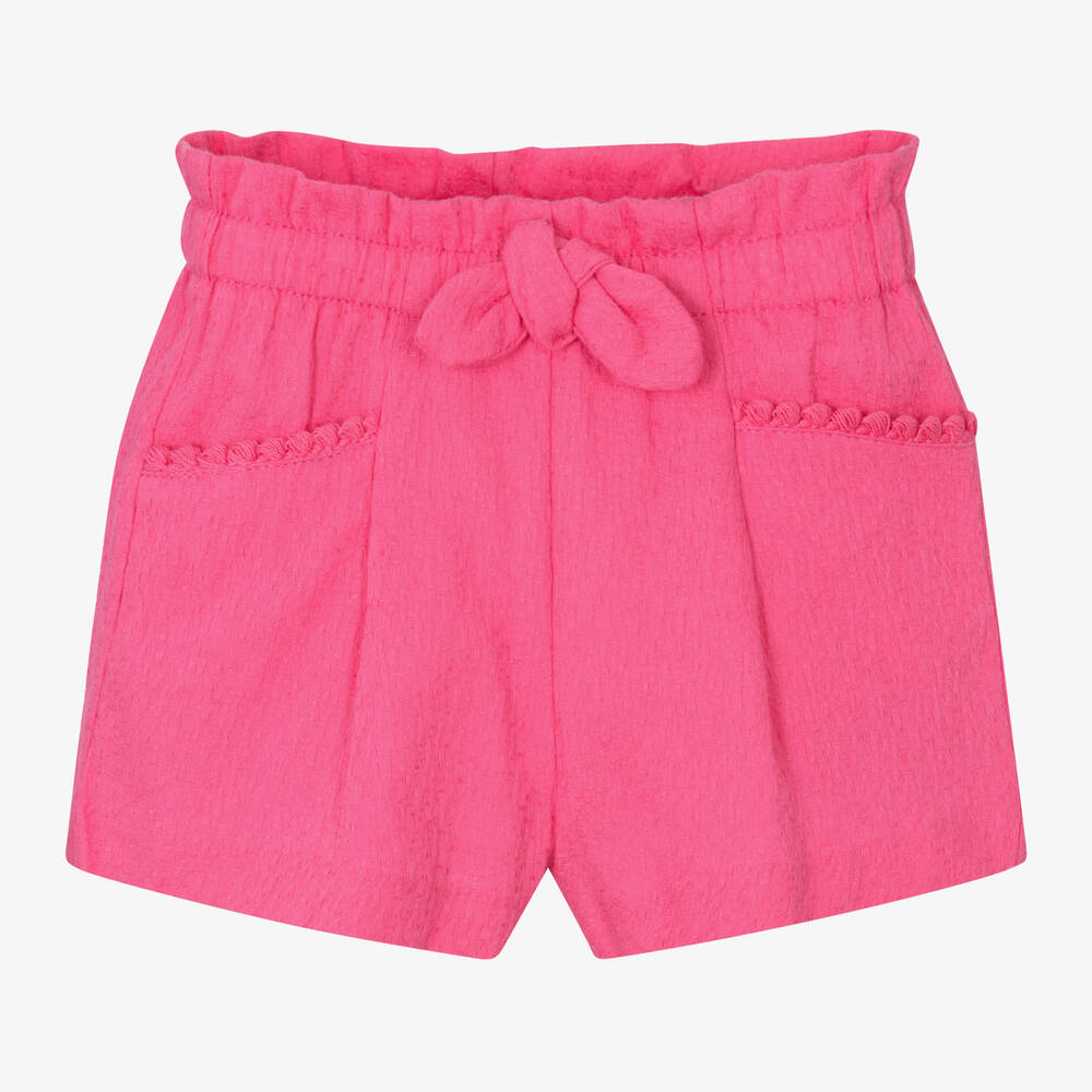 Mayoral-Girls Pink Cotton Shorts | Childrensalon Outlet