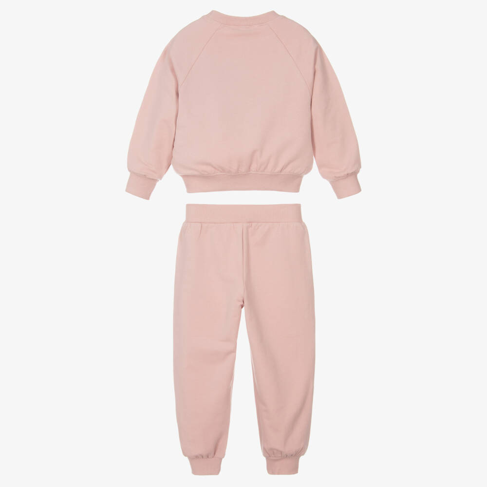 Mayoral-Girls Pink Cotton Strawberry Tracksuit | Childrensalon Outlet