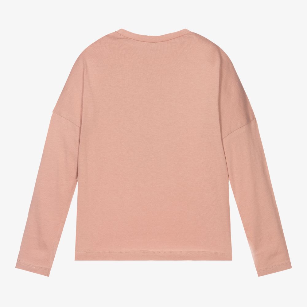 Mayoral-Girls Pink Cotton Top | Childrensalon Outlet