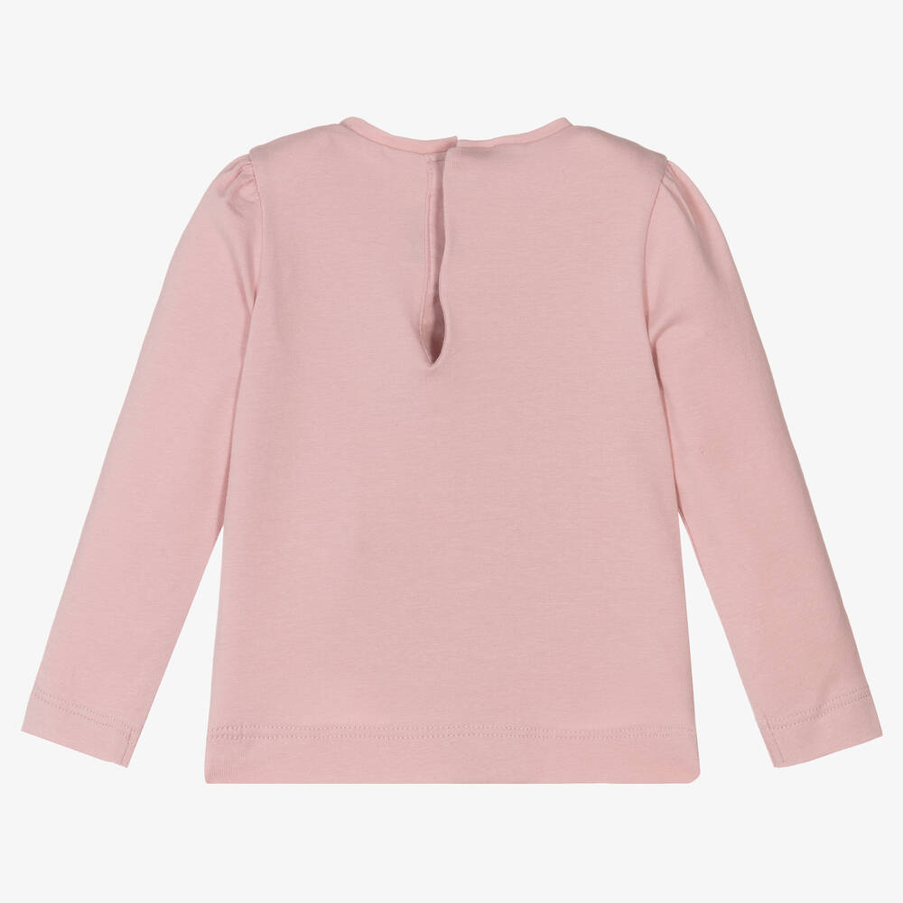 Mayoral-Girls Pink Cotton Top | Childrensalon Outlet
