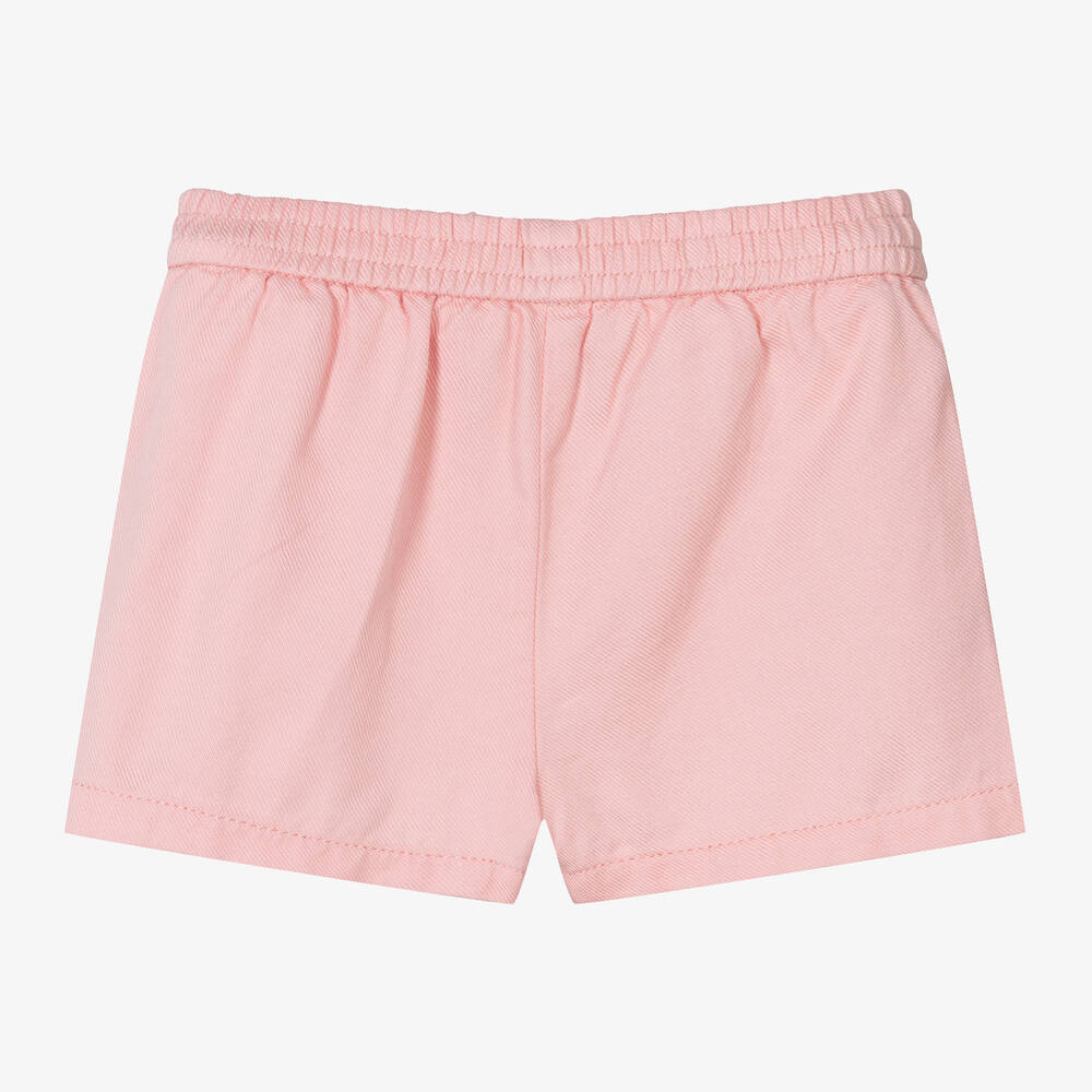 Mayoral-Girls Pink Cotton Twill Shorts | Childrensalon Outlet