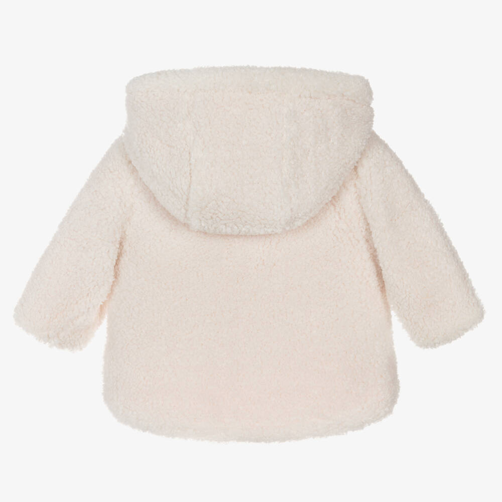 Mayoral Newborn-Girls Pink & Cream Reversible Coat | Childrensalon Outlet