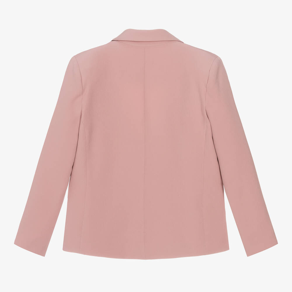 Mayoral-Girls Pink Crêpe Blazer | Childrensalon Outlet