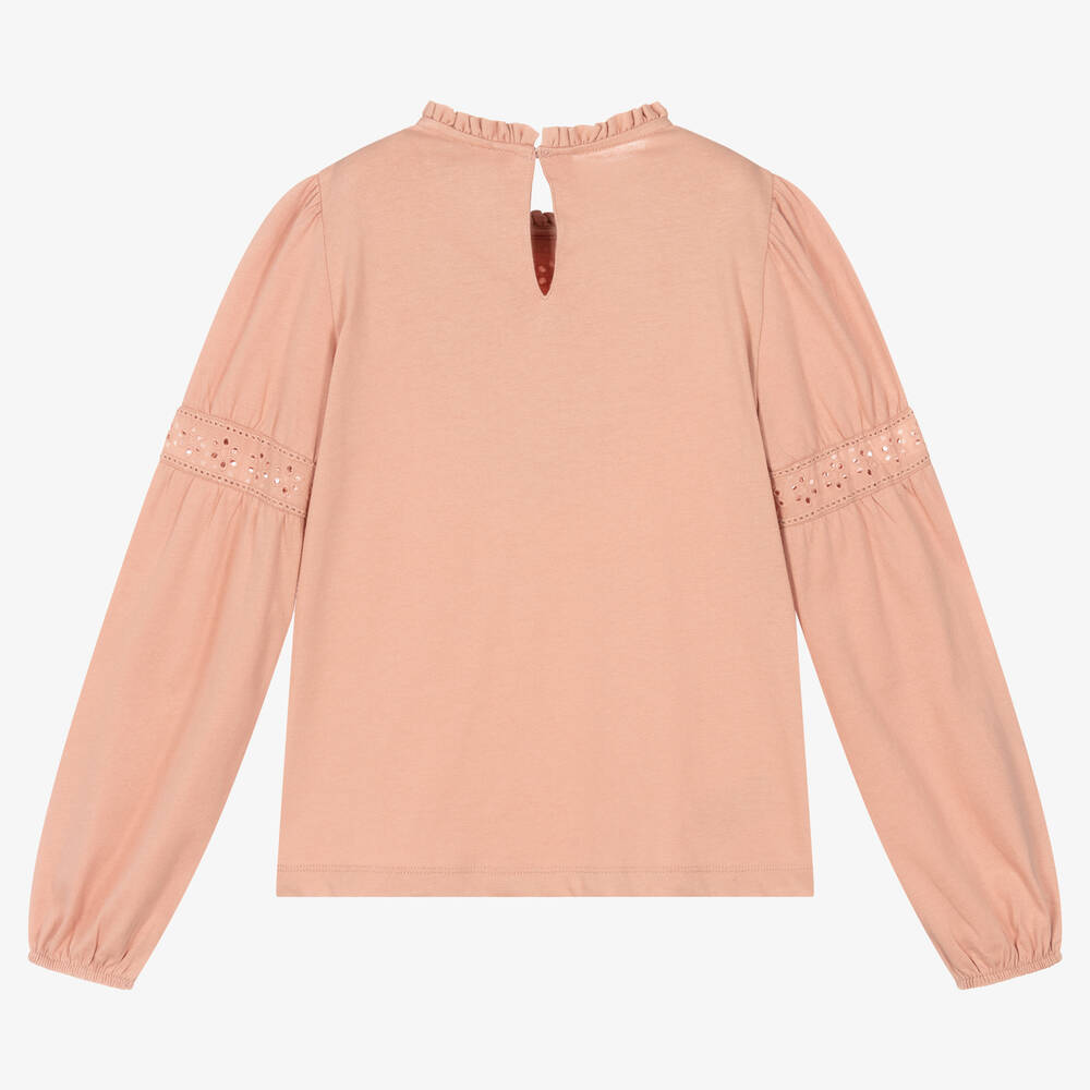 مايورال-بلوز قطن مستدام لون زهري للبنات | Childrensalon Outlet