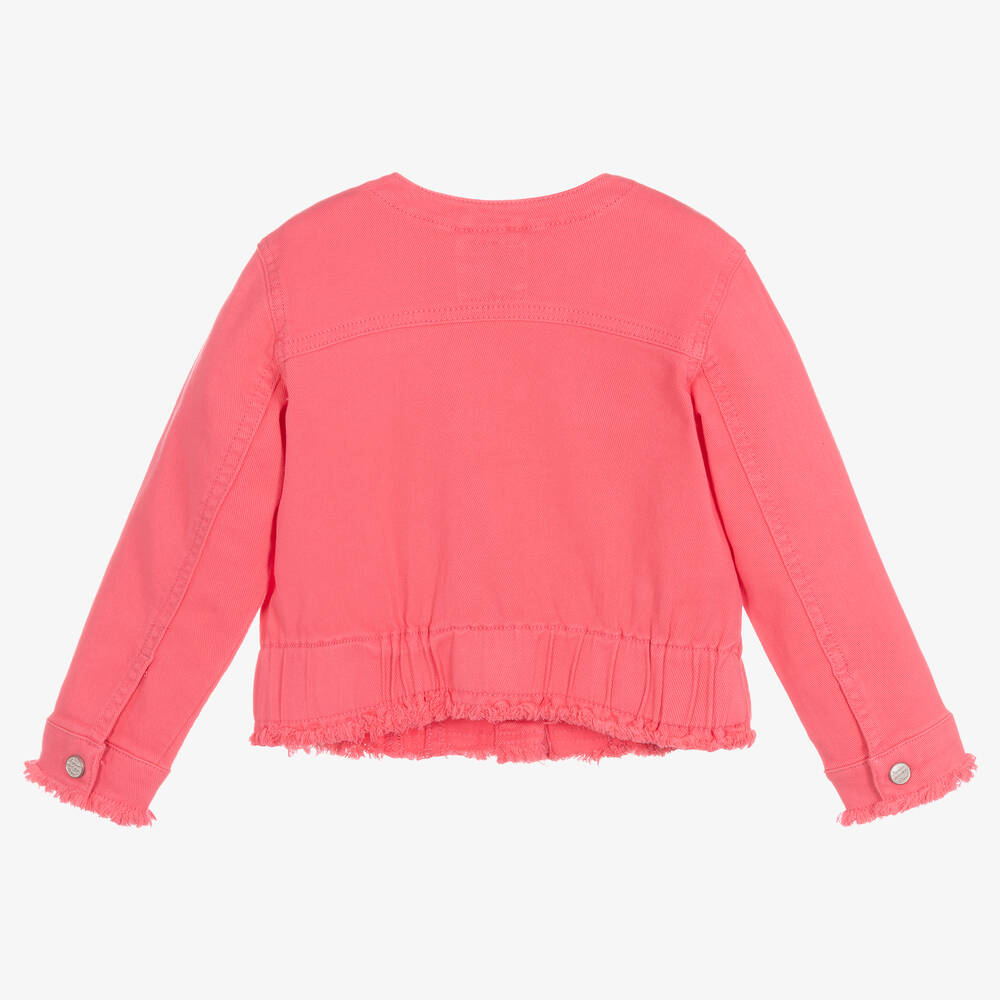 Childrens pink denim jacket on sale